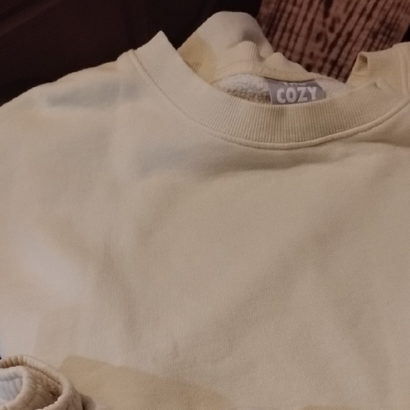 Kids Beige Sweatpants - Picture 2 of 3